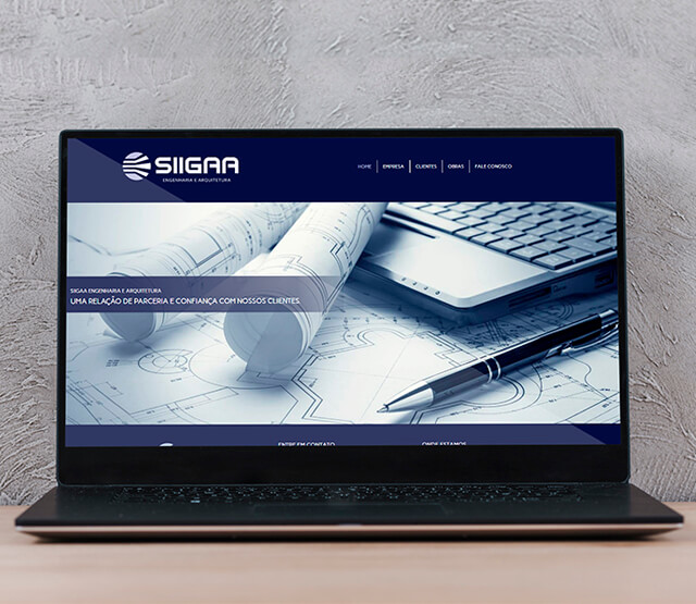 Website Siigaa Engenharia e Arquitetura